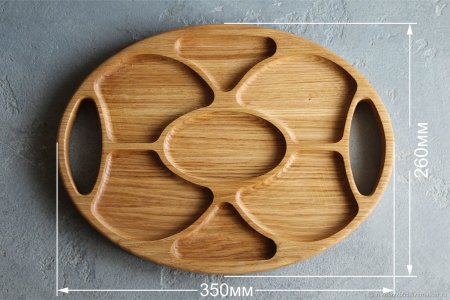 Менажница дерево d250*25мм круглая Natura gr1055нат