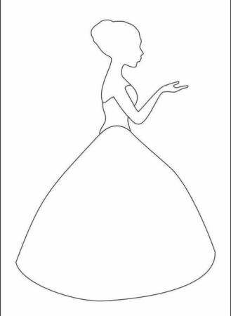 Шаблон девушки для аппликации