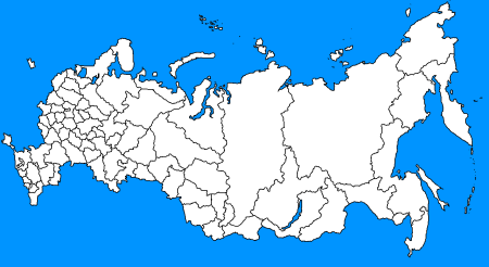 Карта России контур