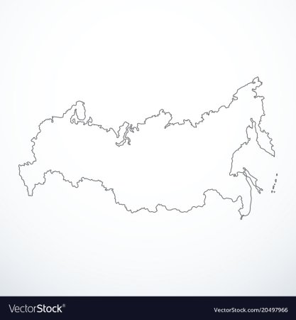 Контур границ России