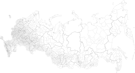 Контурное изображение России