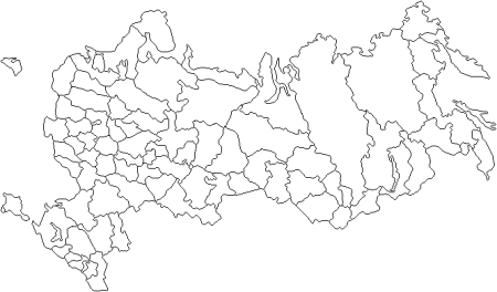 Карта России раскраска