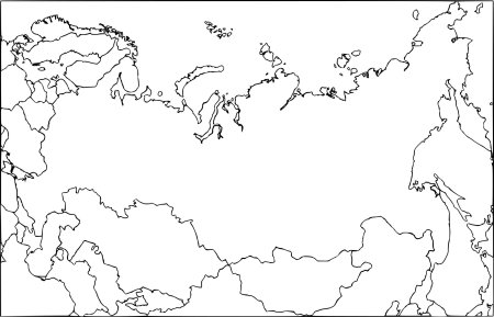 Карта России рисунок