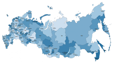 Карта России для детей