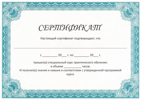 Шаблон сертификат картинка (50 фото)