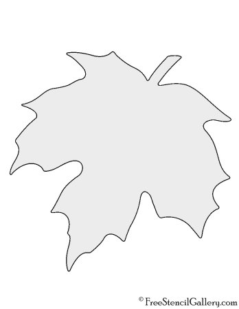 Лист винограда трафарет