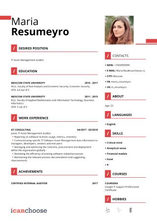 Как составить CV на английском