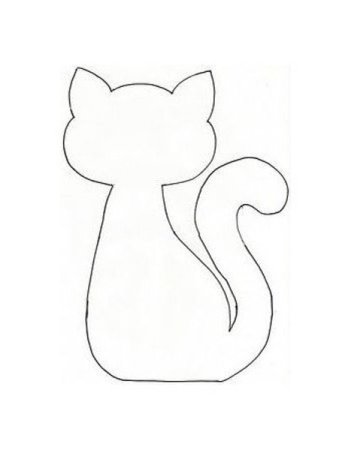 Аппликация "котик"