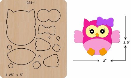 Игрушки из фетра выкройки Сова