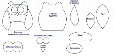 Совушка из фетра для вырезания