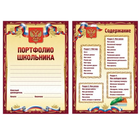Портфолио ученика средней школы