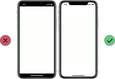 Макет экрана смартфона