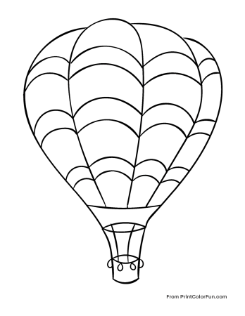 Шаблон воздушный шар (43 фото)