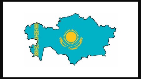 Карта Казахстана контур