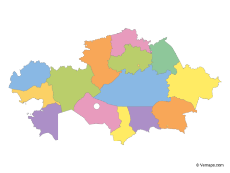 Карта Казахстана 2022
