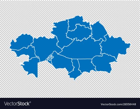 Карта Казахстана для детей