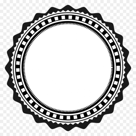 Рамка круглая черная