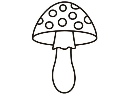 Гриб раскраска