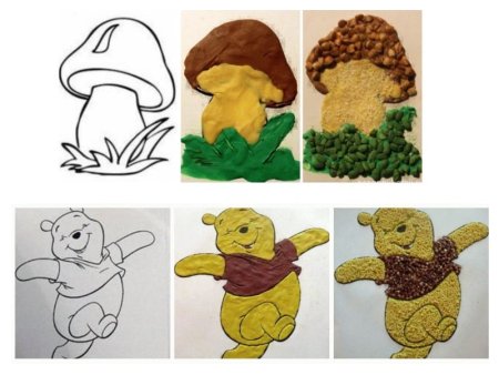 Трафареты для поделок из крупы