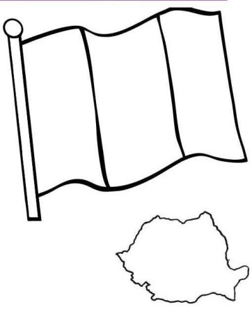Флаг для раскрашивания детям