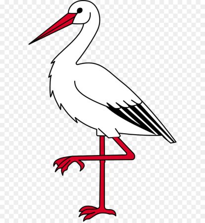 Нарисовать аиста