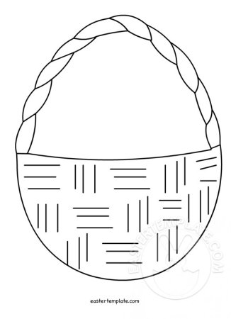 Трафарет корзинки для цветов