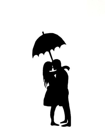 Шаблон девочка с зонтом (41 фото)