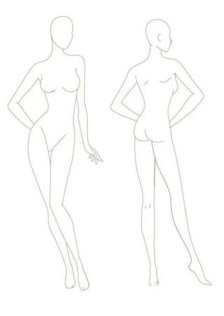 Модели для рисования одежды