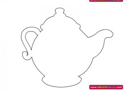 Шаблон чайника для росписи гжель для детей (50 фото)