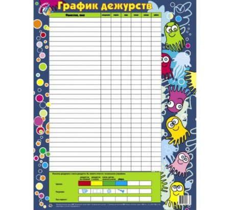 Расписание дежурств