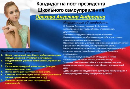Предвыборная речь на пост президента школы