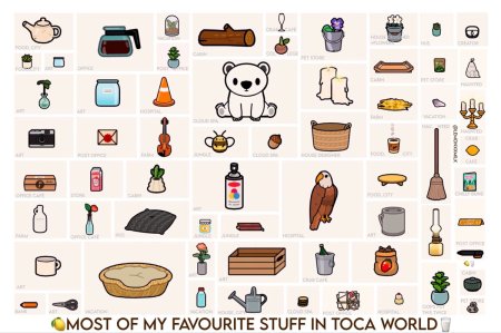 Toca boca раскраска