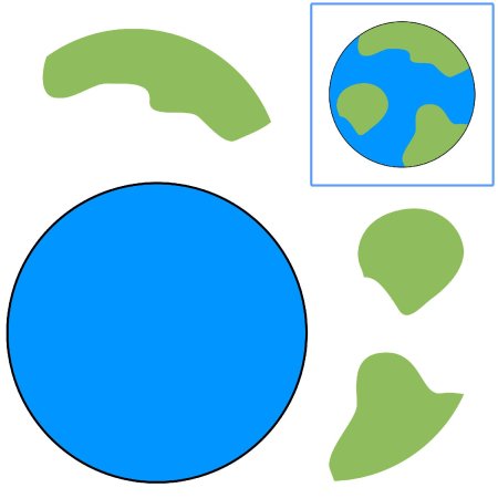 Аппликация земля