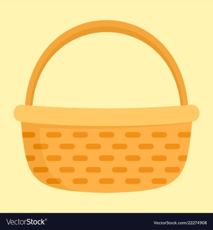 Трафарет корзина с овощами