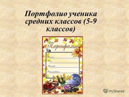 Портфолио ученика