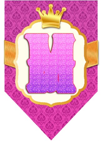 Трафарет флажка для гирлянды