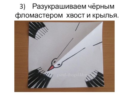 Трафареты для объемной птицы