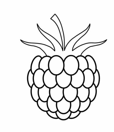 Малина раскраска для детей