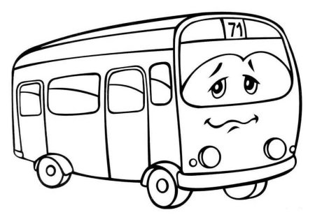 Автобус рисунок для детей