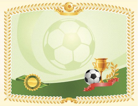 Рамка для грамоты для футбола