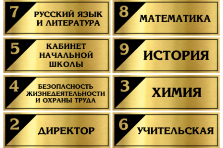 Золотая табличка