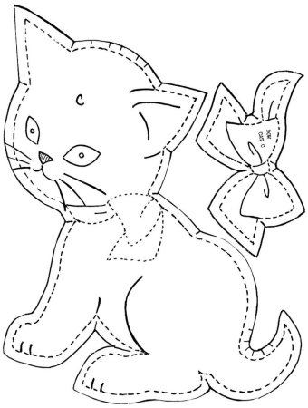 Аппликация кошка