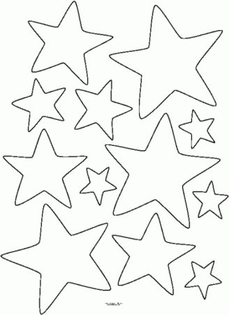 Звезда для раскрашивания