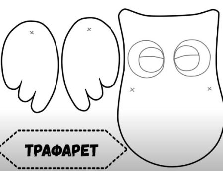 Подвижная игрушка Сова из картона