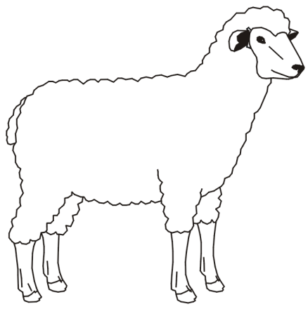 Корова раскраска