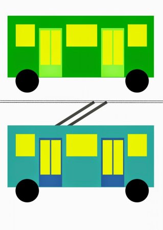 Аппликация автобус