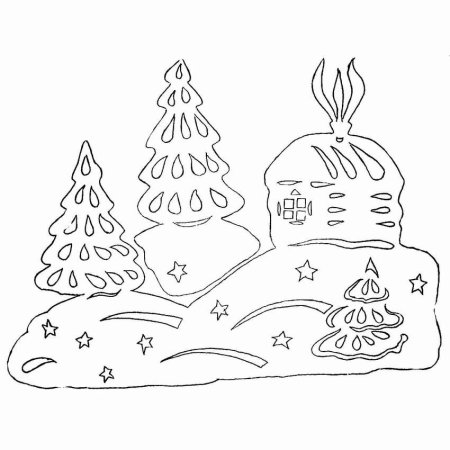 Трафареты на окна новогодние