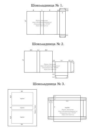 Схема шоколадницы Скрапбукинг