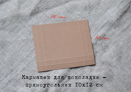 Открытка Шоколадница с кармашками для чая
