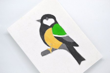 Контур птицы для аппликации